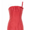 Original 1960s Frank Usher Coral Silk Asymmetrical Evening Gown With Train