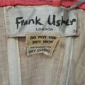 Original 1960s Frank Usher Coral Silk Asymmetrical Evening Gown With Train
