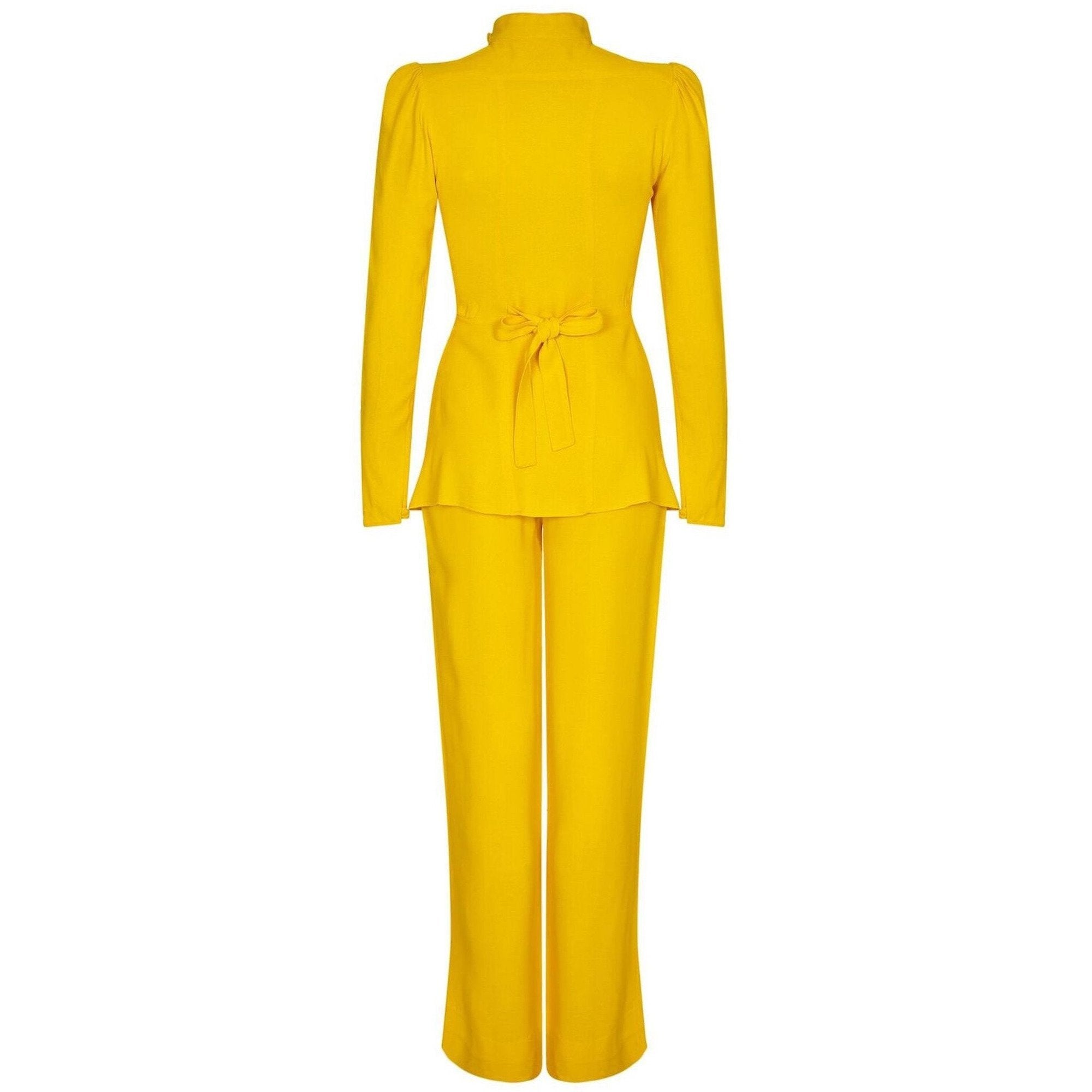Ossie Clark For Radley 1970s Trouser Set In Canary Yellow
