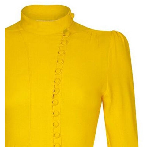 Ossie Clark For Radley 1970s Trouser Set In Canary Yellow