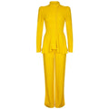 Ossie Clark For Radley 1970s Trouser Set In Canary Yellow