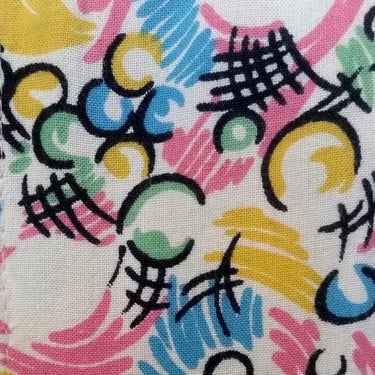 Ossie Clark for Radley Celia Birtwell Bubble Print Smock Dress circa 1969