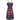 Paul Jonas 1960s Floral Print Dress with Black Stripes