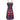 Paul Jonas 1960s Floral Print Dress with Black Stripes