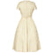 Pierre Balmain 1950s Haute Couture Cream Jacquard Two Piece Bridal Set