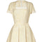 Pierre Balmain 1950s Haute Couture Cream Jacquard Two Piece Bridal Set