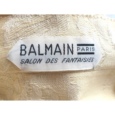 Pierre Balmain 1950s Haute Couture Cream Jacquard Two Piece Bridal Set