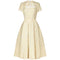 Pierre Balmain 1950s Haute Couture Cream Jacquard Two Piece Bridal Set