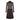 1970s Pisanti Brown Dress with Wide Lapel Detail and Lame Bodice