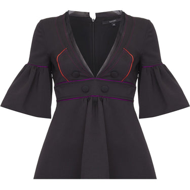 Runway Documented Gucci Spring/Summer 2007 Black Silk Purple & Orange Dress