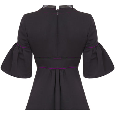 Runway Documented Gucci Spring/Summer 2007 Black Silk Purple & Orange Dress