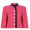 Runway Worn Yves Saint Laurent 1994 Pink Felt Wool Trimmed Jacket