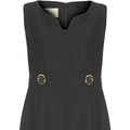 Stylish 1960s Bernard Freres Black A-line Mod Dress