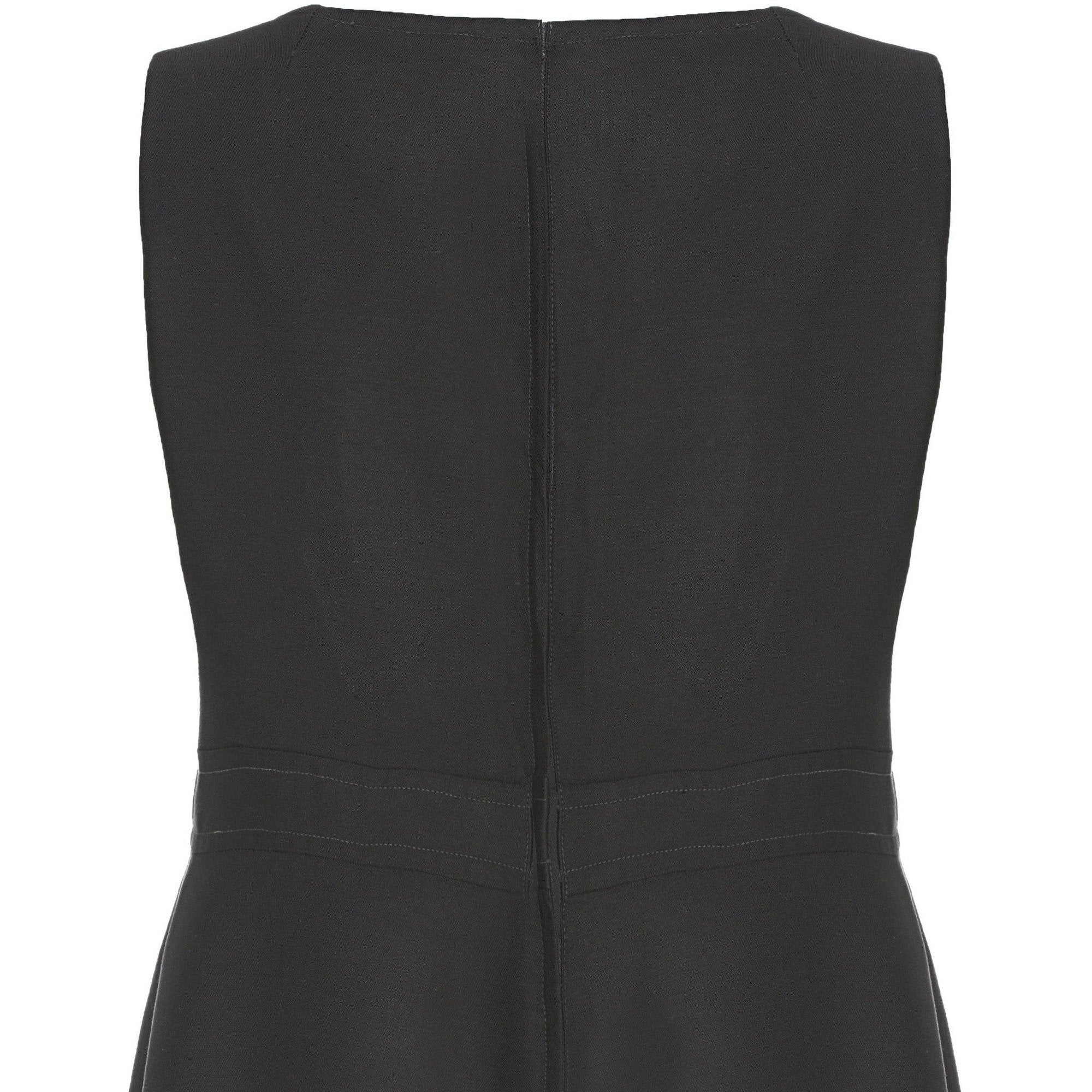 Stylish 1960s Bernard Freres Black A-line Mod Dress