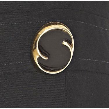 ARCHIVE - Stylish 1960s Bernard Freres Black A-line Mod Dress