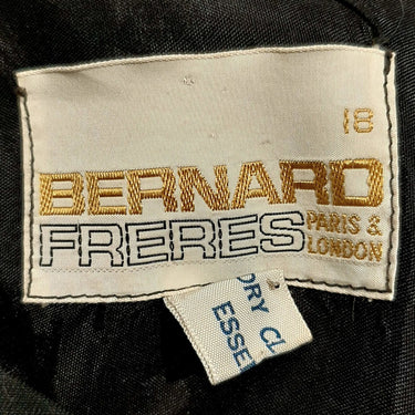 ARCHIVE - Stylish 1960s Bernard Freres Black A-line Mod Dress