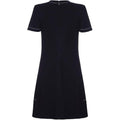 Stylish 1960s Jean Patou Black Wool Mod Dress