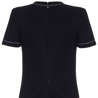 ARCHIVE - Stylish 1960s Jean Patou Black Wool Mod Dress