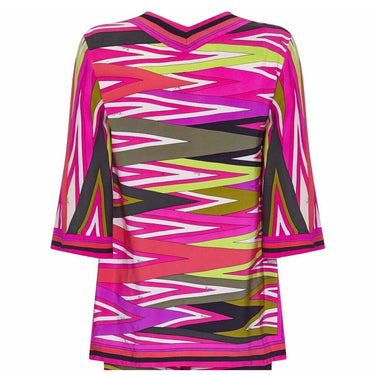 ARCHIVE - Emilio Pucci 1960s Geometric Print Silk Trouser Lounging Set