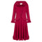 Tachi Castillo 1970s Deep Crimson Mexicana Blouse and Skirt