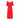 Ted Lapidus 1970s Flame Red Couture Dress