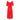 Ted Lapidus 1970s Flame Red Couture Dress