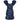 ARCHIVE: Ungaro 1980s Blue & Black Lame Cocktail Dress