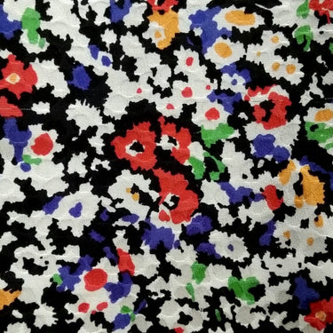 ARCHIVE - Valentino 1980s Floral Print Silk Shift Dress