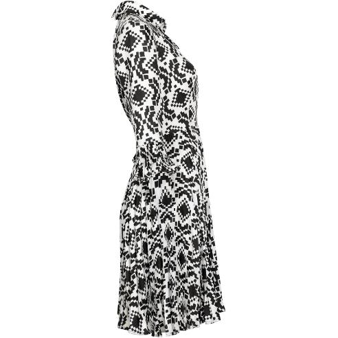 Veronica at Rembrandt Vintage 1960s Geometric Print Monochrome Dress