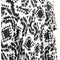 Veronica at Rembrandt Vintage 1960s Geometric Print Monochrome Dress