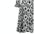 Veronica at Rembrandt Vintage 1960s Geometric Print Monochrome Dress
