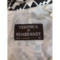 Veronica at Rembrandt Vintage 1960s Geometric Print Monochrome Dress