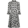 Veronica at Rembrandt Vintage 1960s Geometric Print Monochrome Dress