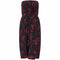 Victor Edelstein Couture 1980s Black and Red Printed Dress and Jacket Set