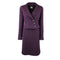 ARCHIVE - 2000s Chanel Purple Boucle Wool Skirt Suit