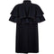 Yves Saint Laurent 1970s Black Wool Two Way Cape With Wool Braid Trims