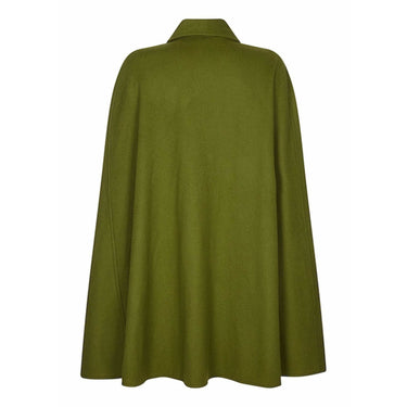 ARCHIVE - Yves Saint Laurent 1976-79 Russian Collection Moss Green Wool Cape