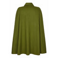 Yves Saint Laurent 1976-79 Russian Collection Moss Green Wool Cape