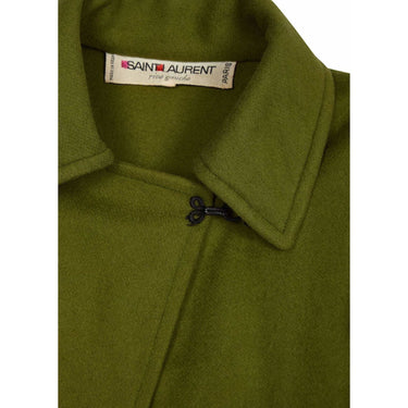 ARCHIVE - Yves Saint Laurent 1976-79 Russian Collection Moss Green Wool Cape