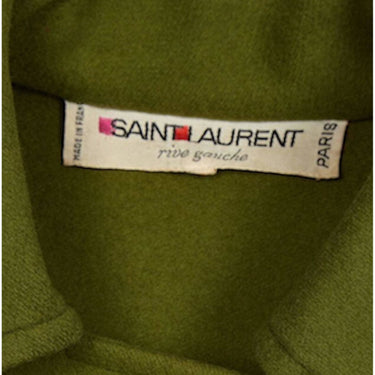 ARCHIVE - Yves Saint Laurent 1976-79 Russian Collection Moss Green Wool Cape