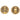 ARCHIVE - Yves Saint Laurent 1980s Gold Tone Earrings With Blue Crystal Rhinestones