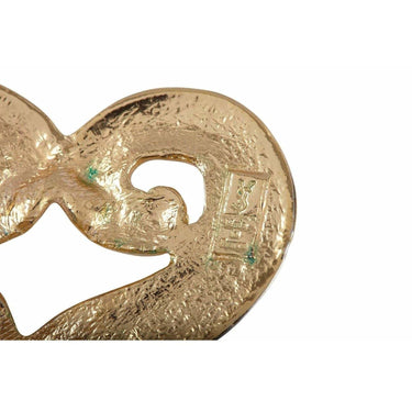 ARCHIVE - Yves Saint Laurent 1990s Gold Tone Heart Earrings