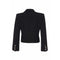 Yves Saint Laurent Early 1990s Black Double Breasted Short Jacket